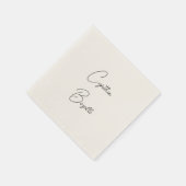 Trendy minimalistische moderne eenvoudige Sjabloon Servet (Hoek)