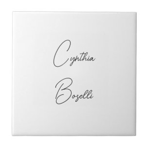 Trendy minimalistische moderne eenvoudige Sjabloon Tegeltje