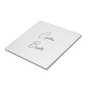 Trendy minimalistische moderne eenvoudige Sjabloon Tegeltje (Zijkant)