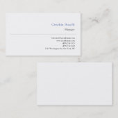 Trendy minimalistische moderne eenvoudige Sjabloon Visitekaartje (Voorkant / Achterkant)