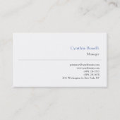 Trendy minimalistische moderne eenvoudige Sjabloon Visitekaartje (Voorkant)