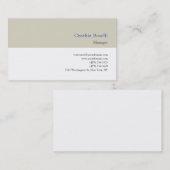 Trendy minimalistische moderne eenvoudige Sjabloon Visitekaartje (Voorkant / Achterkant)