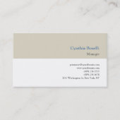 Trendy minimalistische moderne eenvoudige Sjabloon Visitekaartje (Voorkant)