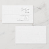 Trendy minimalistische moderne eenvoudige Sjabloon Visitekaartje (Voorkant / Achterkant)