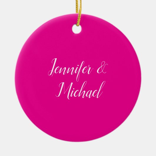 Trendy minimalistische moderne vlakte Eenvoudig Ho Keramisch Ornament (Voorkant)