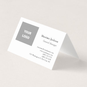 Trendy Minimalistische Moderne Voeg uw logo toe Visitekaartje