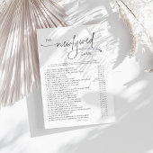 Trendy minimalistische Pas getrouwd Vrijgezellenfe