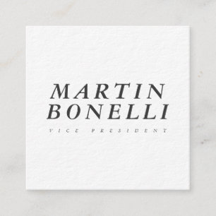 Trendy Minimalistische Professionele Luxe Dikte Vierkante Visitekaartje