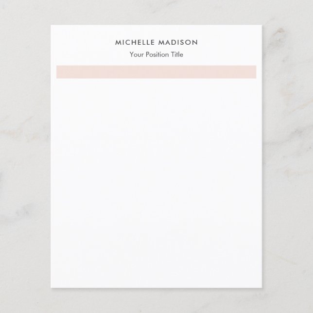 Trendy minimalistische professionele vlakte (Voorkant)