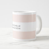 Trendy minimalistische professionele vlakte grote koffiekop (Voorkant rechts)