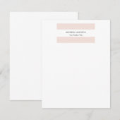 Trendy minimalistische professionele vlakte notitiekaartje (Voorkant / Achterkant)