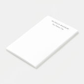 Trendy minimalistische professionele vlakte post-it® notes (Schuin)