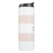 Trendy minimalistische professionele vlakte thermosbeker (Gedraaid links)