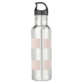 Trendy minimalistische professionele vlakte waterfles  (Achterkant)