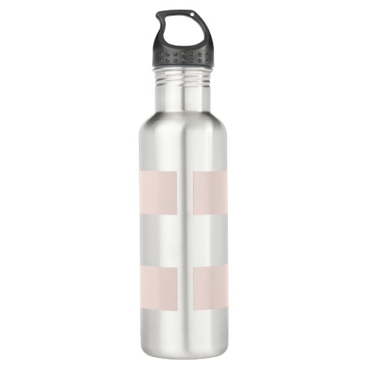 Trendy minimalistische professionele vlakte waterfles  (Achterkant)