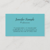 Trendy minimalistische Sjabloon Modern elegant des Visitekaartje (Achterkant)