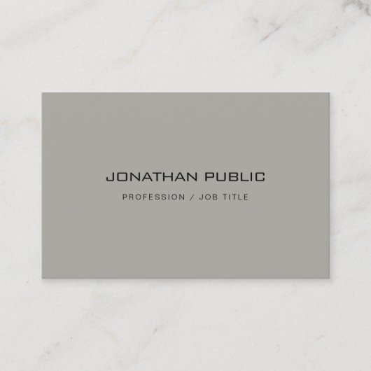 Trendy minimalistische Sjabloon van het moderne de Visitekaartje (Voorkant)
