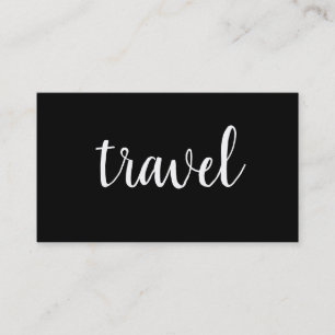 Trendy Minimalistische Zwarte Moderne Eenvoudige R Visitekaartje