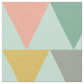 Trendy Mint Geometric Triangle Patroon Stof (Close Up)