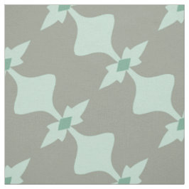 Trendy Mint Gray Retro Pattern Stof