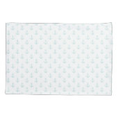 Trendy Mint Green Anchors Pattern Kussensloop (Achterkant)