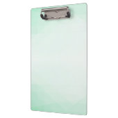 Trendy Mint Green Elegant Modern Sjabloon Klembord (Links)