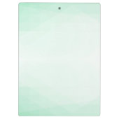 Trendy Mint Green Elegant Modern Sjabloon Klembord (Achterkant)