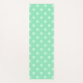 Trendy Mint Green Fitness Modern Elegant Sjabloon Yogamat (Voorkant)