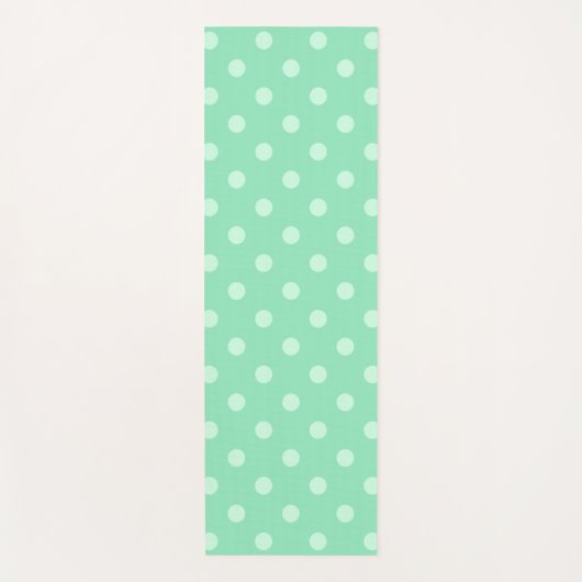 Trendy Mint Green Fitness Modern Elegant Sjabloon Yogamat (Voorkant)