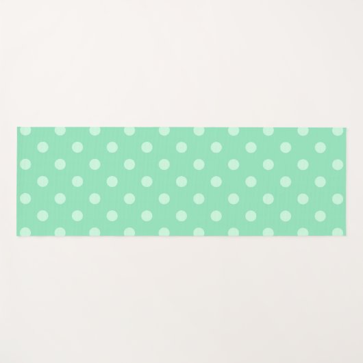 Trendy Mint Green Fitness Modern Elegant Sjabloon Yogamat (Voorkant (horizontaal))