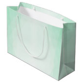 Trendy Mint Green Moderne Elegante Sjabloon Groot Cadeauzakje (Achterkant Gekanteld)