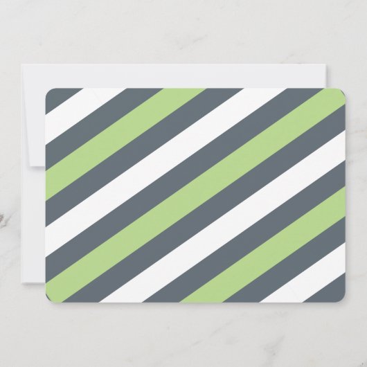 Trendy Mint & Grey Save the Date (Achterkant)