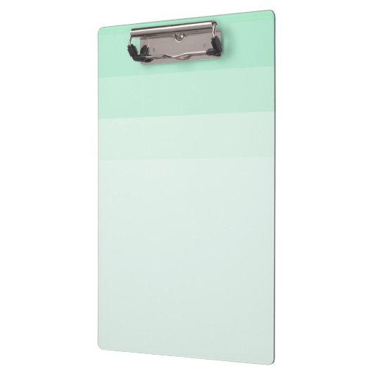 Trendy Mint Groen Gestreept Elegant Modern Sjabloo Klembord (Links)