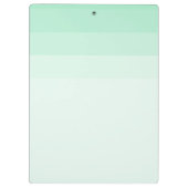 Trendy Mint Groen Gestreept Elegant Modern Sjabloo Klembord (Achterkant)
