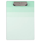 Trendy Mint Groen Gestreept Elegant Modern Sjabloo Klembord (Voorkant)