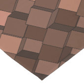 Trendy Mocha Mousse 3D Cube Patroon Tafelloper (Hoek)