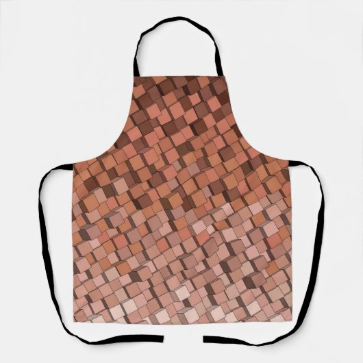 Trendy Mocha Mousse 3D Cube Schort (Voorkant)