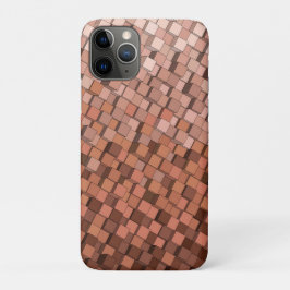 Trendy Mocha Mousse 3D kubus patroon Case-Mate iPhone Case
