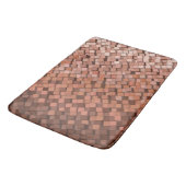 Trendy Mocha Mousse geometrisch Badmat (Gekanteld)