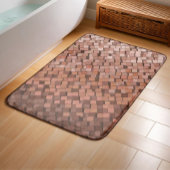 Trendy Mocha Mousse geometrisch Badmat