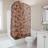 Trendy Mocha Mousse Geometrisch Gordijn voor de Do (In situ)