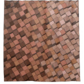 Trendy Mocha Mousse Geometrisch Gordijn voor de Do (Voorkant)