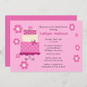 Trendy Mod Cake Bridal Shower Kaart (Voorkant / Achterkant)