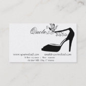 Trendy Mode Butterfly Chic Shoe high Couture Visitekaartje (Achterkant)