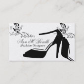 Trendy Mode Butterfly Chic Shoe high Couture Visitekaartje (Voorkant)