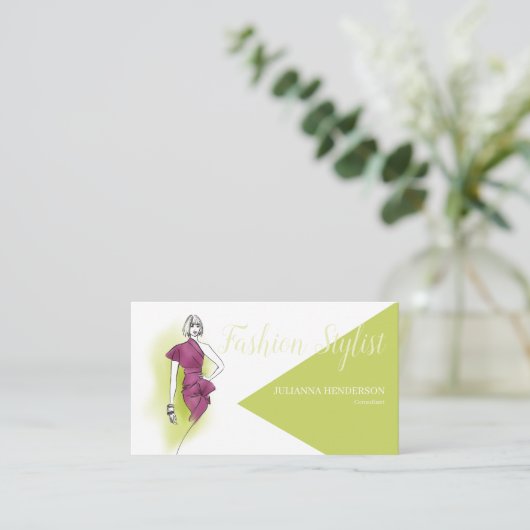 Trendy Mode Design Visitekaartje (Staand voorkant)