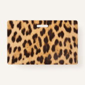 Trendy mode girly chique wilde luipaard print badge (Achterkant)