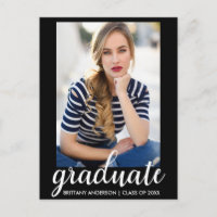 Trendy Mode Graduation Party Fotouitnodiging B