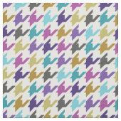 Trendy mode kleurig houndstooth-patroon stof (Swatch)
