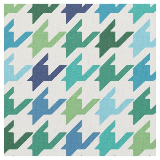 Trendy mode kleurig houndstooth-patroon stof (Close Up)
